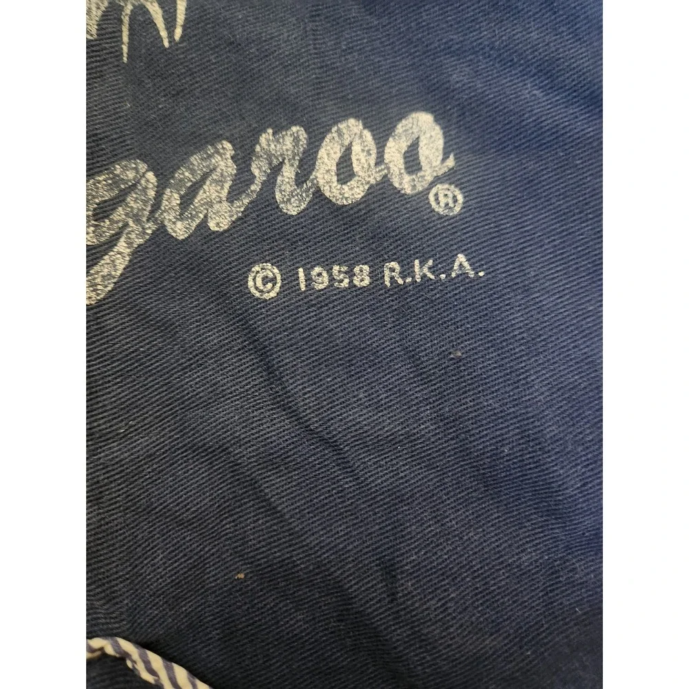 Vintage 1958 Captain Kangaroo Kids Apron Smock Blue Cotton TV Memorabilia RARE